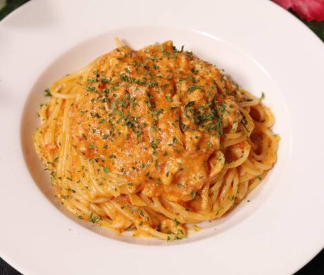 カニクリームパスタ